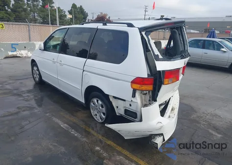 2002 Honda Odyssey Ex z USA, uszkodzony, nr VIN 2HKRL18642H546612